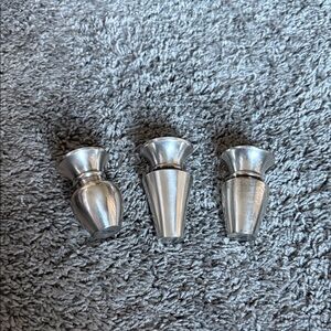 Restoration Hardware Trio of Silver Vases